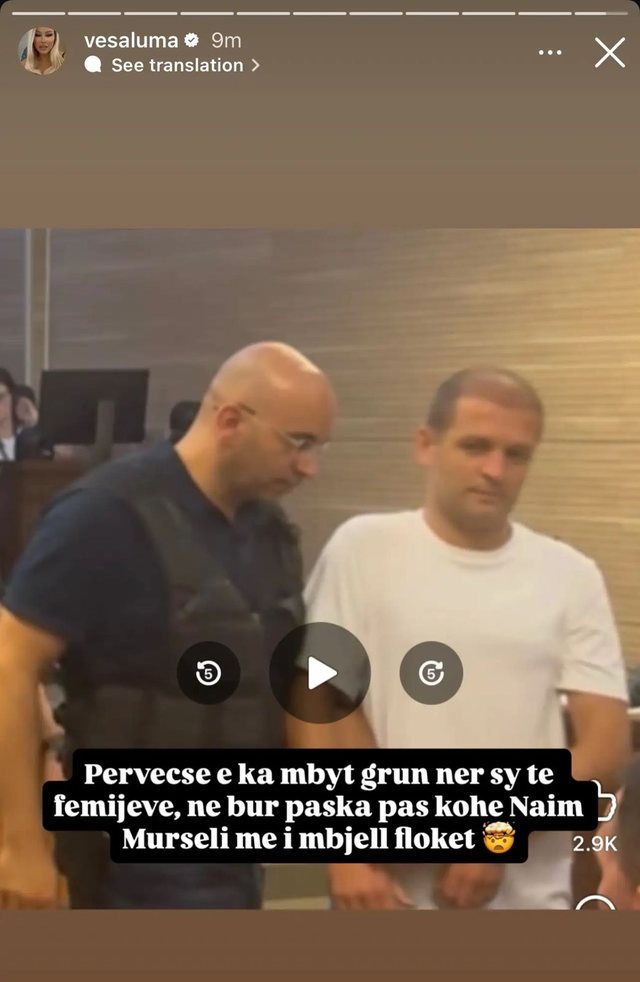 Naim Murseli shfaqet në gjykatë me flokë të mbjellë,