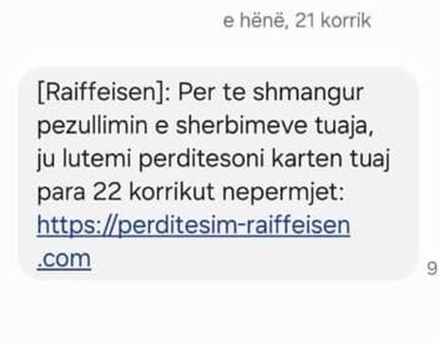 Qytetarit i vjedhin 1 milion lekë nga llogaria në "Raiffeisen