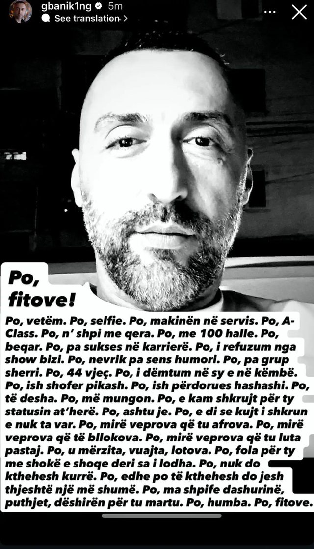 “Ma shpife dashurinë…”/ G-Bani shpërthen në