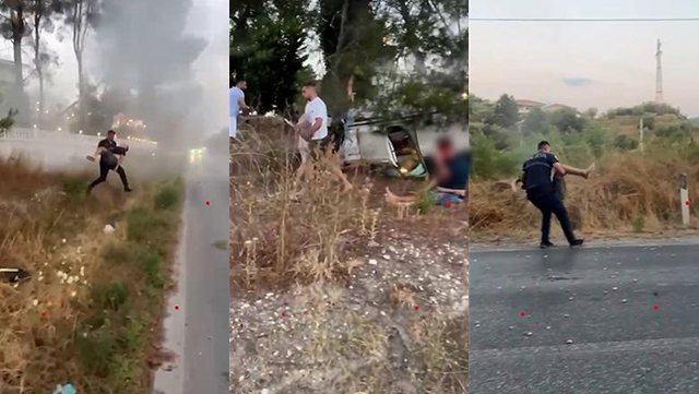 Polici hero shpëton 3 të plagosurit nga aksidenti në Fier, i
