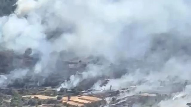 Shtatë fshatra të djegura nga zjarret në Gramsh! Flakët ende