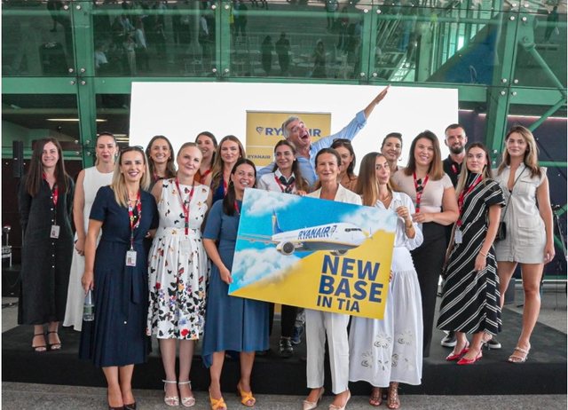 RYANAIR HAP BAZË TË RE NË TIRANË