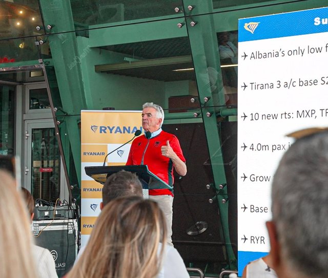 RYANAIR HAP BAZË TË RE NË TIRANË