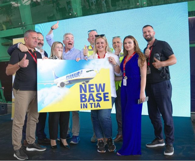 RYANAIR HAP BAZË TË RE NË TIRANË