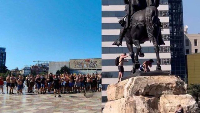 Huliganët polakë përdhosën Skënderbeun, Tare: