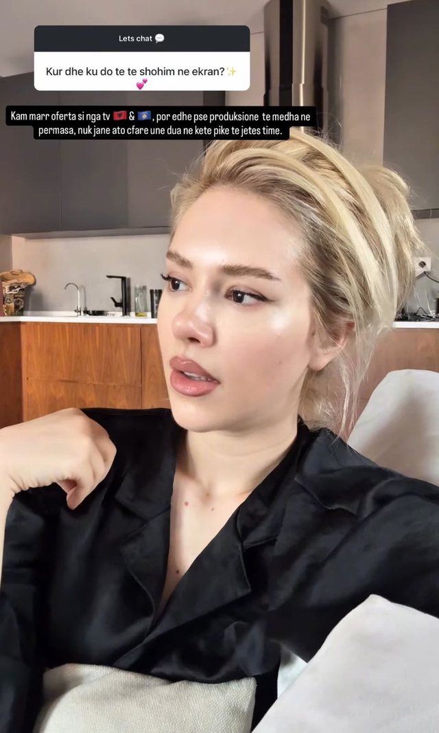 A do ta shohim këtë sezon me projekte televizive? Moderatorja e njohur