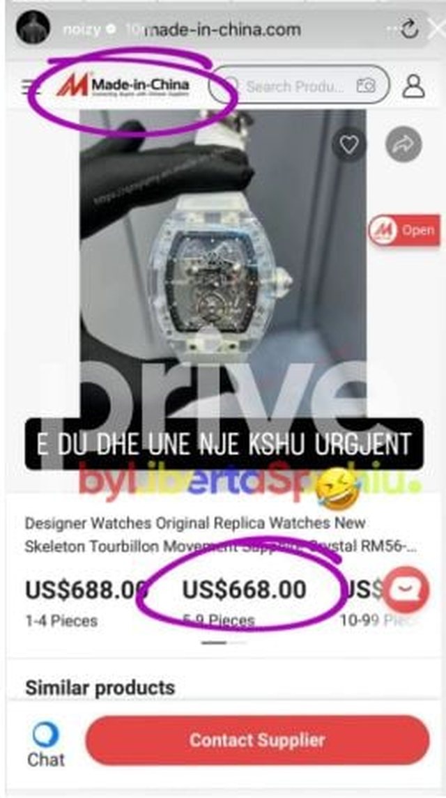 U arrestua dje në Kosovë për orën 1.5 mln euro, Noizy