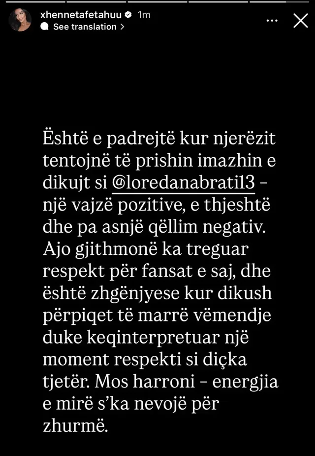 Puthja me vlonjatin që shkaktoi polemika Xheneta del në mbrojtje