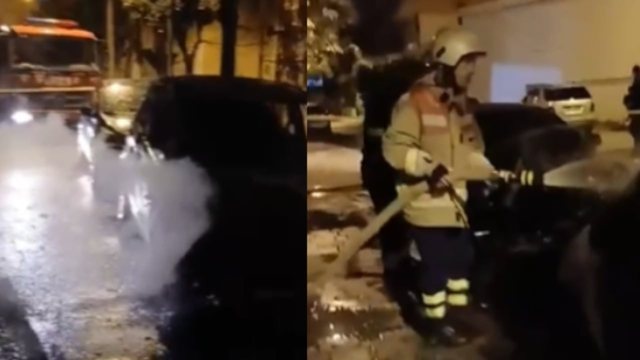 Digjen dy makina në Vlorë, dyshohet për zjarrvënie të