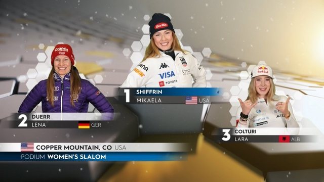 Tjetër sukses për skiatoren shqiptare Lara Colturi, e treta në