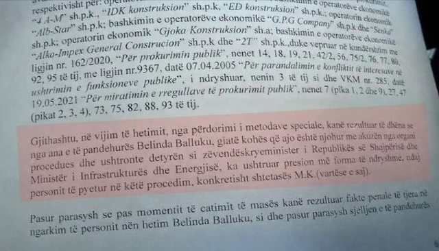 “SPAK provoi se Balluku ka intimiduar dëshmitarët”- Bardhi