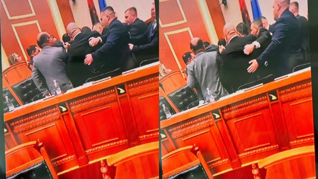 KAOS n&euml; Kuvend! P&euml;rplasje fizike mes deputet&euml;ve dhe Gard&euml;s,