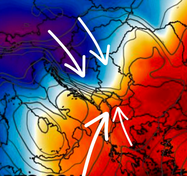 Stuhi dhe shtresa të mëdha bore në vendet fqinje dhe të