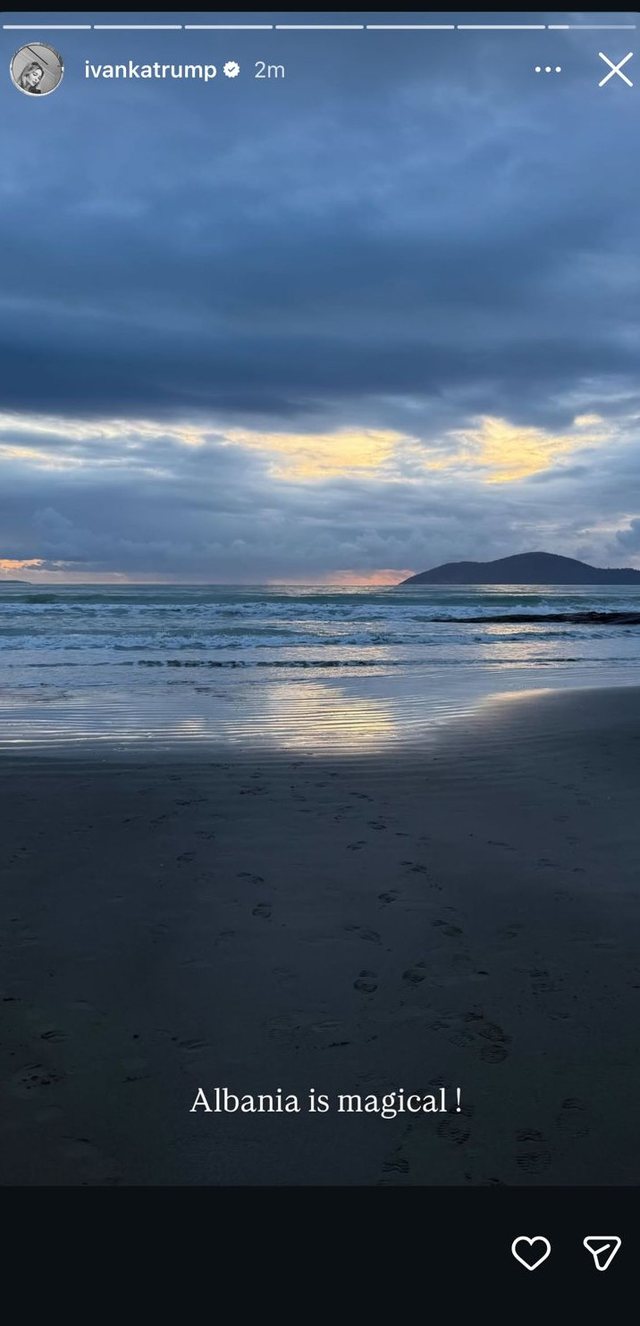 Ivanka Trump publikon sërish foto nga Vlora: Shqipëria është