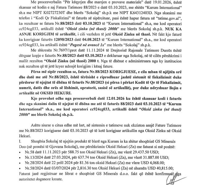 DOSJA/ Kontejner&euml;t me 2800 ton&euml; mbetje rezultuan t&euml; rrezikshme,