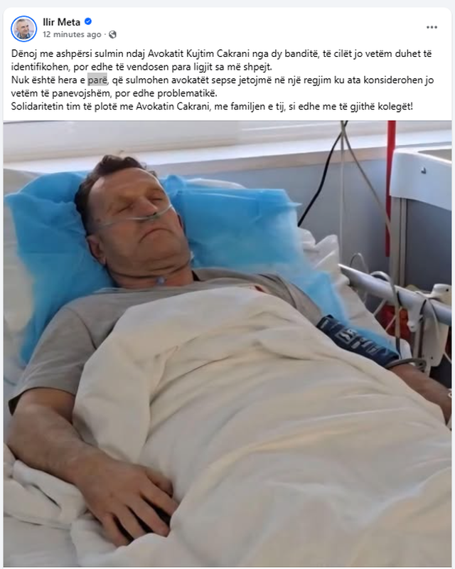 Ilir Meta d&euml;non dhun&euml;n ndaj avokatit Kujtim Cakrani: Autor&euml;t