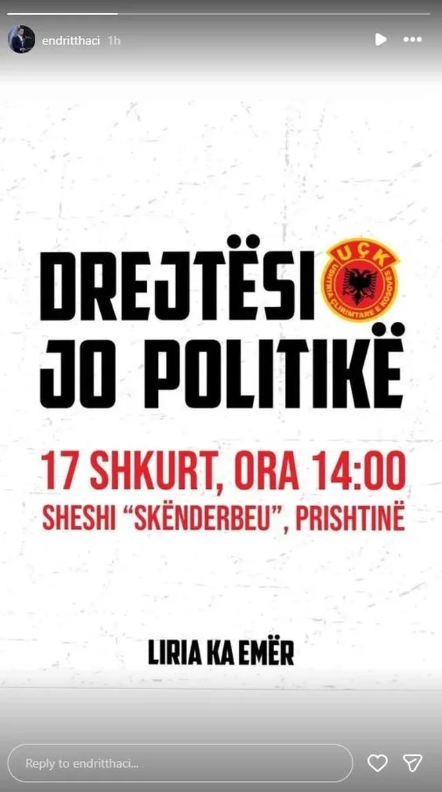 &ldquo;Drejt&euml;si, jo politik&euml;&rdquo;- Prokuroria k&euml;rkoi 45 vite