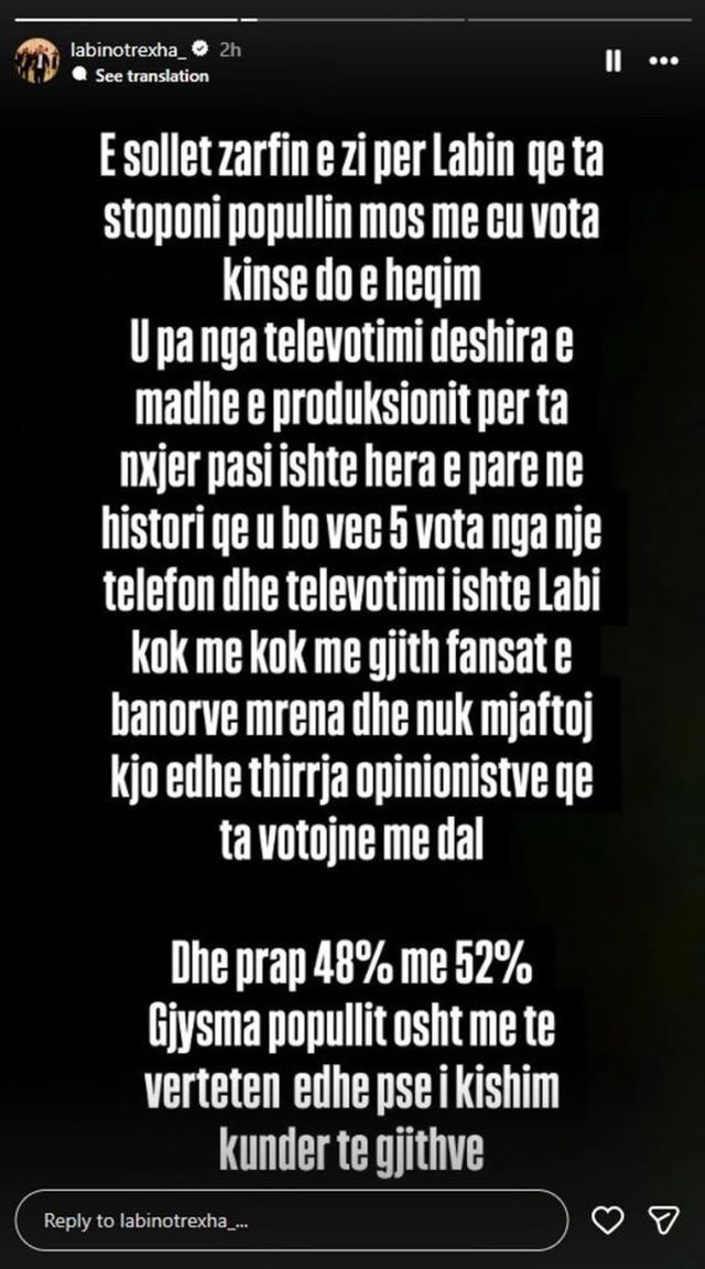 “Dolën fjalët e Limit”: Labinot Rexha akuzon produksionin