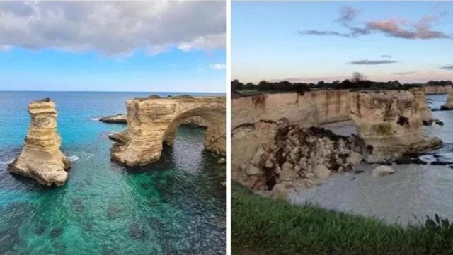 Simbol i Salentos, Harku i të Dashuruarve shembet në ditën e