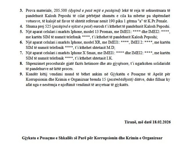 EMRAT- Dy persona shpallen fajtor p&euml;r korrupsion n&euml; zgjedhje dhe