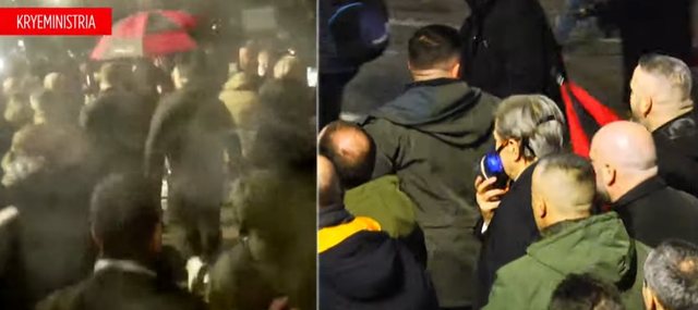 Berisha vendos kundragazin, policia hedh ujë në drejtim të tij!