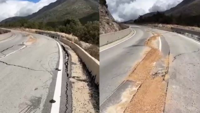 &Ccedil;ahet rruga e lumit t&euml; Vlor&euml;s, dyshohet t&euml; jet&euml;