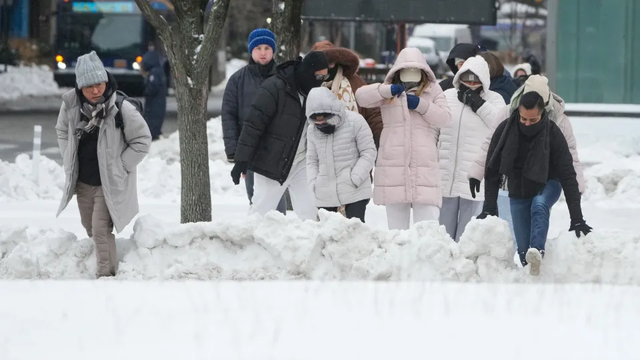 Reshje t&euml; dendura d&euml;bore godasin Nju Jorkun imazhet