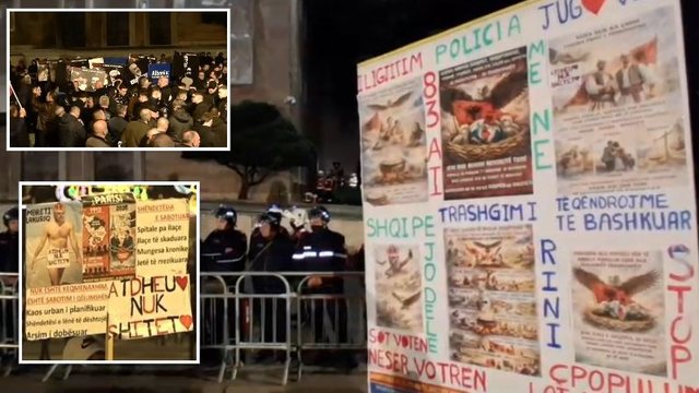 “Shqipe, jo dele! Atdheu nuk shitet”/ Protesta e PD përmes