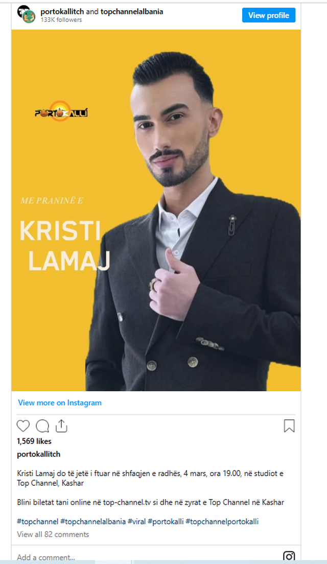 Pas "Big Brother Vip", Kristi Lamaj në skenën e