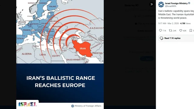“Raketat e Iranit arrijnë deri në Athinë e