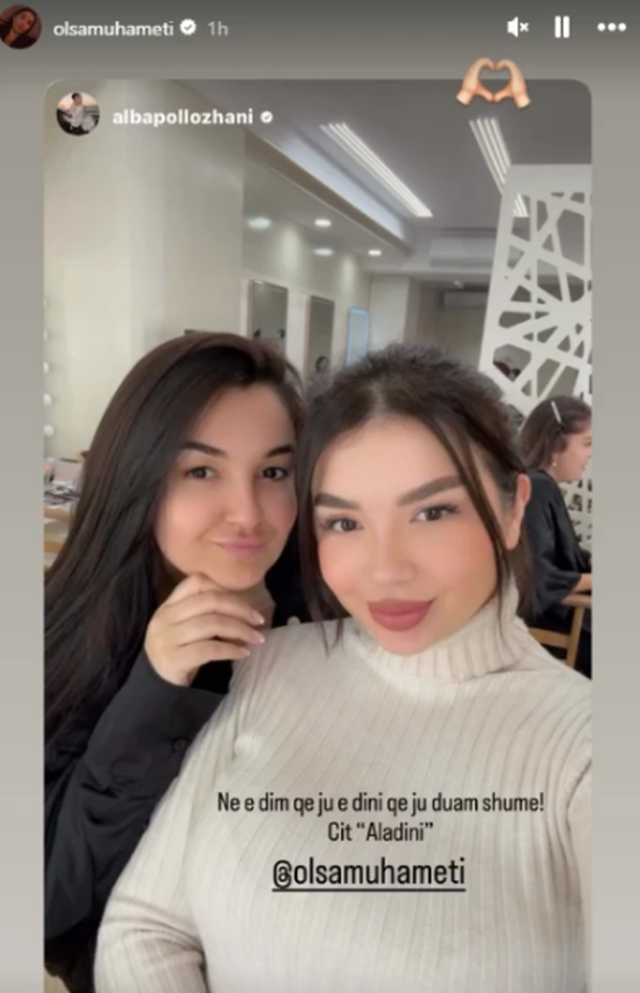 FOTO/ Alba Pollozhani shfaqet krah Olsa Muhametit