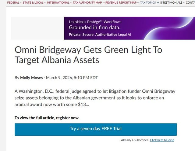 Gjykata amerikane urdh&euml;ron konfiskimin e aseteve t&euml;