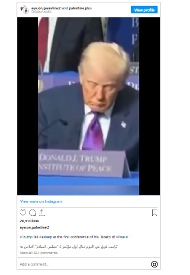 Presidenti Trump bie n&euml; gjum&euml; gjat&euml; takimit t&euml; luft&euml;s,