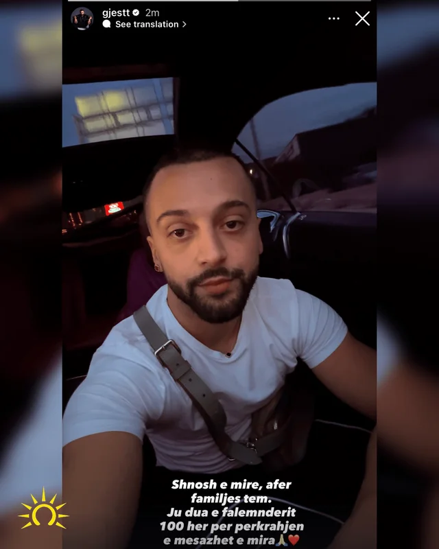 &ldquo;Nuk jam njeri i till&euml;&rdquo;/ Pas lirimit nga paraburgimi, Gjesti