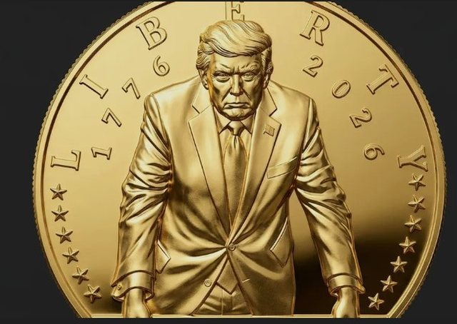 MONEDHA E TRUMP! Miratohet monedhë ari me portretin e presidentit amerikan