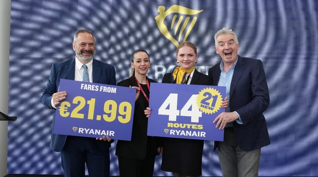 Ryanair hap baz&euml;n n&euml; Tiran&euml; me 4 avion&euml;, 400 milion&euml;