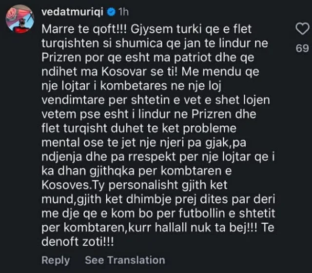 "Muriqi u ka dh&euml;n&euml; turqve informacione..."/ Kapiteni i