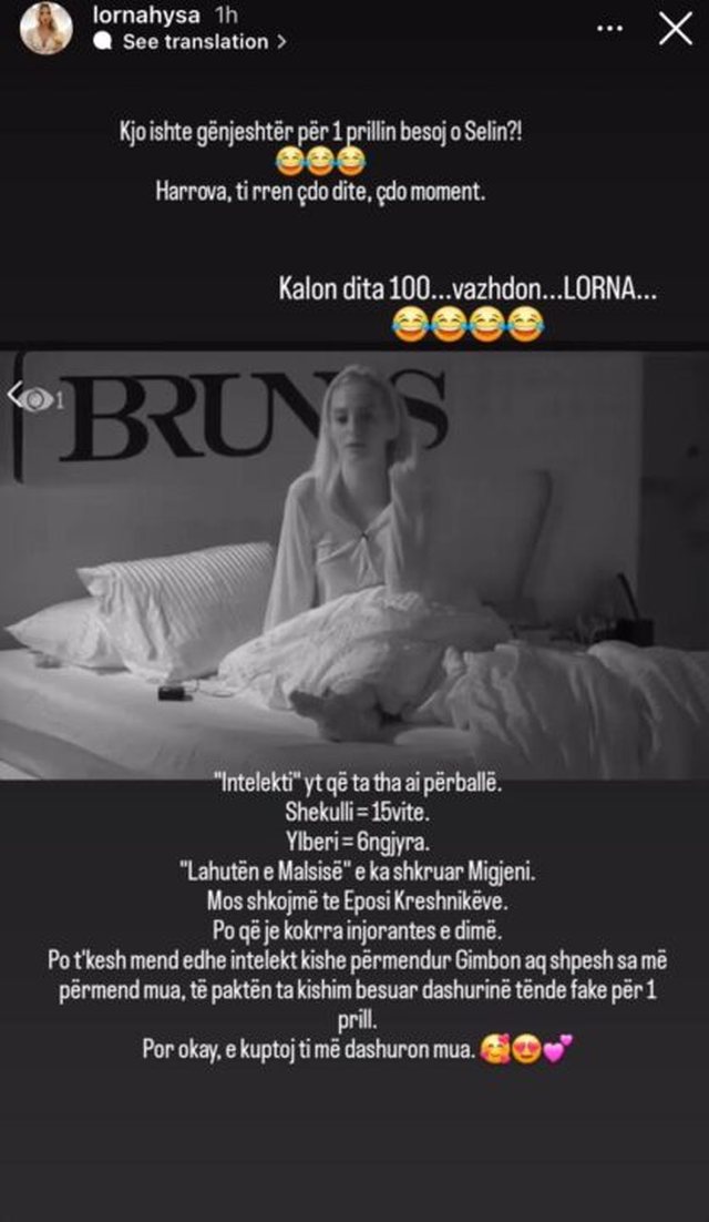 &ldquo;Lorna ishte xheloze p&euml;r...&rdquo;/ Ish-banorja e BBV 5 e ashp&euml;r