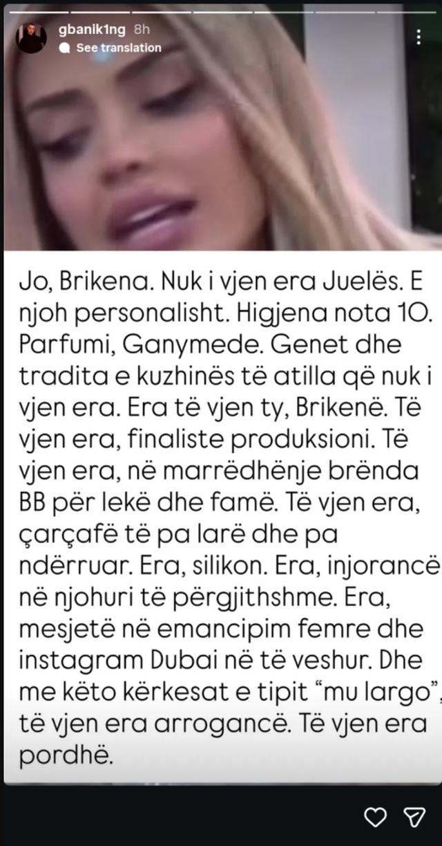 Ish-banori i BBV shpërthen ndaj Ledionit dhe e krahason me një