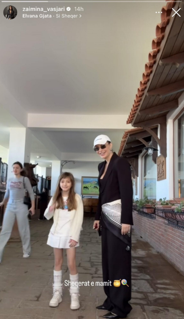 FOTO/ Më në fund Zajmina Vajsjari i bën publike imazhet e dy