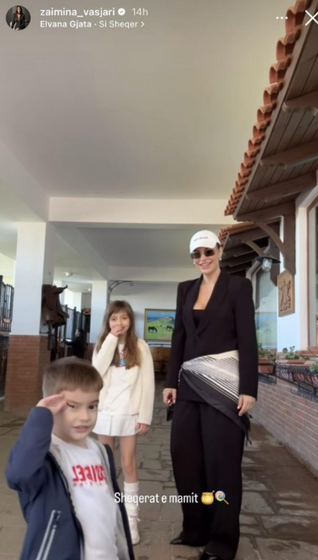 FOTO/ Më në fund Zajmina Vajsjari i bën publike imazhet e dy