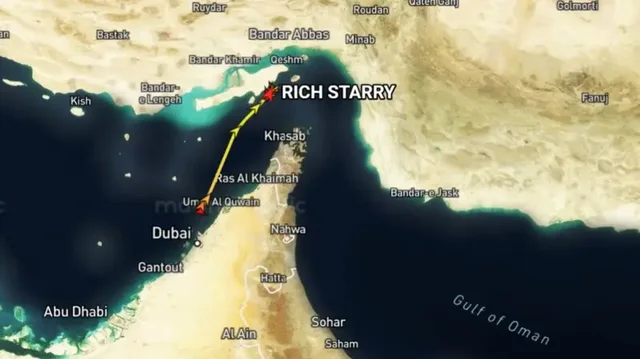 Anija e par&euml; kalon n&euml;p&euml;r Hormuz pas hyrjes n&euml; fuqi t&euml;