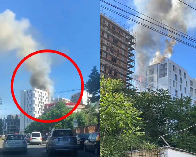 Flakët në pallatin e ndërtuar nga “Arlis shpk” i