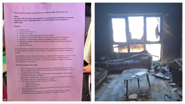 Zjarri te komplelsi &ldquo;Arlis&rdquo;, banor&euml;t e prekur