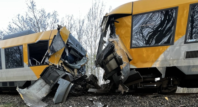 Aksident i r&euml;nd&euml; n&euml; Danimark&euml;/ Dy trena p&euml;rplasen