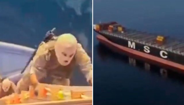 Irani publikon pamjet e bastisjes s&euml; anije greke n&euml; Ngushtic&euml;n e