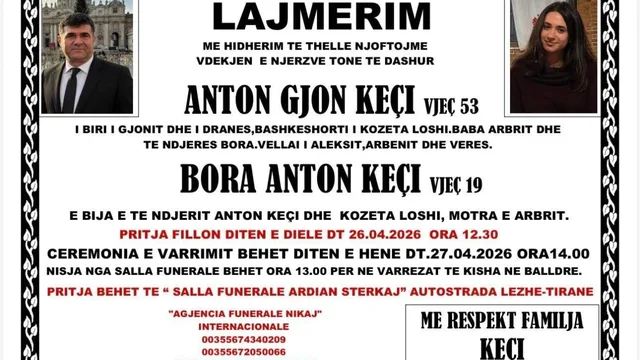 Mjeku humbi jet&euml;n bashk&euml; me t&euml; bij&euml;n n&euml; aksident,