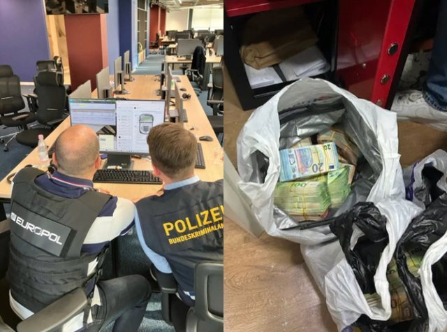 Europol nxjerr pamjet nga aksioni i call center-ave n&euml; Tiran&euml;: 900.000