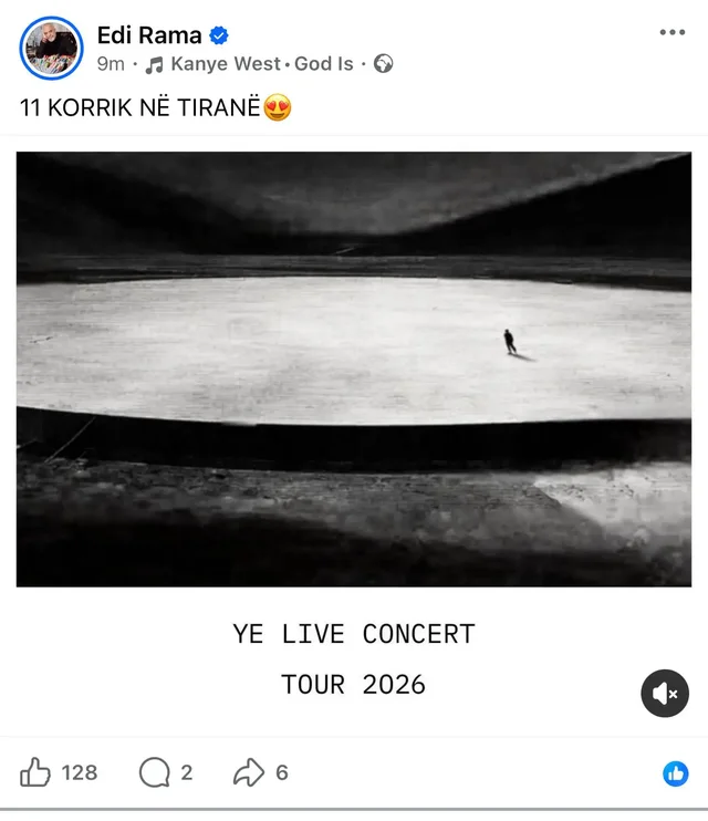 Kanye West do t&euml; mbaj&euml; koncert n&euml; Tiran&euml;, zbulohet data