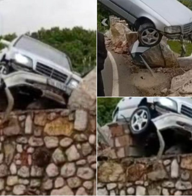 Klos/ Makina p&euml;rfundon n&euml; oborrin e banes&euml;s te rruga e Arbrit,